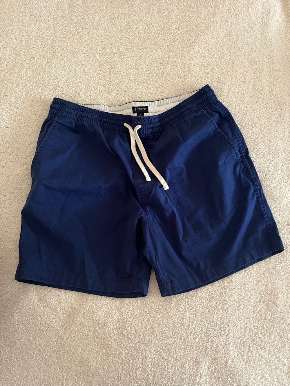 J. Crew Men’s Navy Swim Trunks with Contrast Drawstring